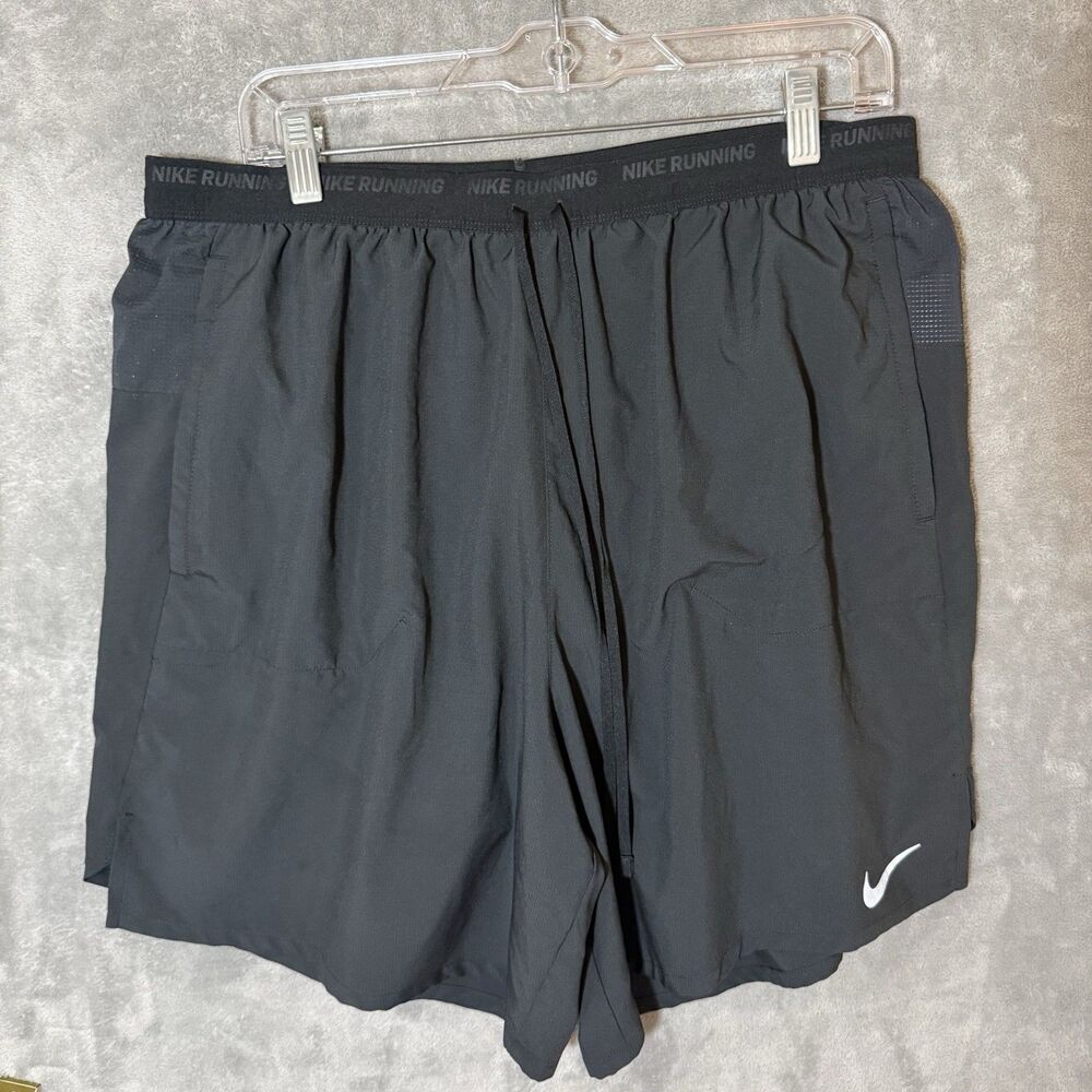 Nike Men's Stride Dri-FIT 2-in-1 Running Shorts Black 2XL DM4759 Run Gym Lined